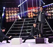 Laidos &bdquo;Muzikinė kaukė&ldquo; filmavimo akimirka