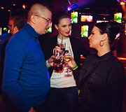 Aleksandras Pogrebnojus, Monika Račiūnaitė ir Justė Arlauskaitė-Jazzu