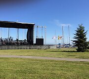 Pasiruo&scaron;imo festivaliui &bdquo;Benai, plaukiam į Nidą&ldquo; akimirka