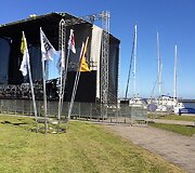 Pasiruo&scaron;imo festivaliui &bdquo;Benai, plaukiam į Nidą&ldquo; akimirka