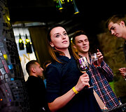 Vakarėlio klube &bdquo;Mojo Lounge Vilnius&ldquo; akimirka