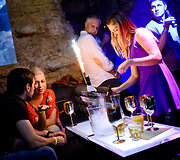 Vakarėlio klube &bdquo;Mojo Lounge Vilnius&ldquo; akimirka