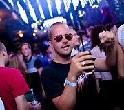 Vakarėlio klube &bdquo;Mojo Lounge Vilnius&ldquo; akimirka