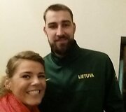 Vilija Matačiūnaitė ir Jonas Valančiūnas