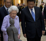 Karalienės Elizabeth II ir Kinijos prezidento Xi Jinpingo susitikimas