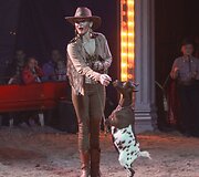 Cirko &bdquo;Marcel ir Odeta&ldquo; pasirodymo akimirka