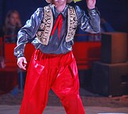 Cirko &bdquo;Marcel ir Odeta&ldquo; pasirodymo akimirka