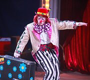 Cirko &bdquo;Marcel ir Odeta&ldquo; pasirodymo akimirka