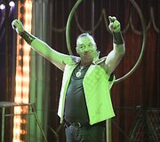 Cirko &bdquo;Marcel ir Odeta&ldquo; pasirodymo akimirka