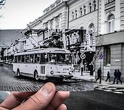 Fotoprojekto &bdquo;Žvilgsnis į praeitį&ldquo; kadras