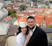 Margo Karachanianc-Sirusienė ir Martynas Sirusas