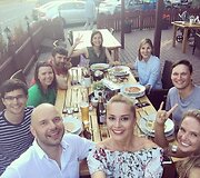 Rūtos Elžbietos Mazurevičiūtės vie&scaron;nagės Nidoje akimirka
