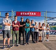 Laidos filmavimo akimirka