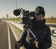 Vaido Baumilos ir Monikos Pundziūtės klipo filmavimo akimirka