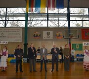 Varėnoje įvyko ketvirtasis tarptautinis veteranų rankinio turnyras &bdquo;Ukrainos ambasadoriaus Lietuvoje taurė 2019&ldquo;. 