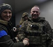 Soledare lankėsi Ukrainos kariuomenės Sausumos pajėgų vadas Oleksandras Syrskis