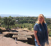 Lalibela. &Scaron;v.Jurgio monolitinė bažnyčia Etiopijoje