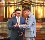 Geriausi Vilniaus abiturientai pagerbti Vilniaus universiteto &Scaron;v. Jonų bažnyčioje