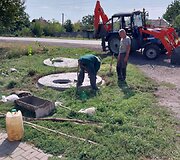 Velykij Burluke dirba komunalininkai