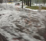 Kru&scaron;a ir liūtis paskandino Lenkijos Gniezno miestą