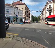 Vilniuje, J.Basanavičiaus ir Pylimo gatvių sankirtoje &ndash; žmogaus kūnas