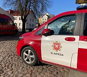 Gargžduose atsisveikinama su žuvusiu ugniagesiu Rolandu Venslauskiu
