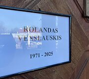 Atsisveikinimas su ugniagesiu Rolandu Venslauskiu