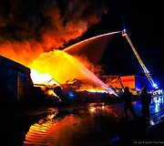 Lenkijoje sudegė gamykla