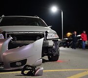 Avarija Panevėžyje: vilkikas apgadino dvi de&scaron;imtis automobilių