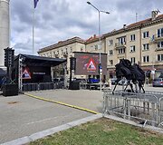 Pasirengimas protestui &bdquo;&Scaron;alin rankas nuo laisvo žodžio&ldquo;