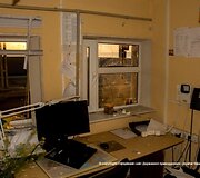 Ukrainos pasienio punktas &bdquo;Marinovka&ldquo; po mū&scaron;io su teroristais