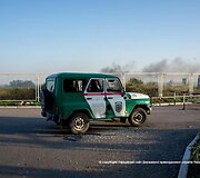 Ukrainos pasienio punktas &bdquo;Marinovka&ldquo; po mū&scaron;io su teroristais