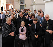 Su monsinjoru Alfonsu Svarinsku atsisveikino Seimo pirmininkė ir premjeras