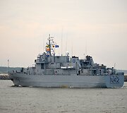 Sekmadienį į Klaipėdos uostą atplaukė Lietuvos karininko vadovaujamas NATO nuolatinės parengties prie&scaron;mininių laivų 1-os grupės junginys