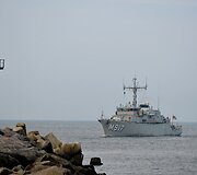 Sekmadienį į Klaipėdos uostą atplaukė Lietuvos karininko vadovaujamas NATO nuolatinės parengties prie&scaron;mininių laivų 1-os grupės junginys