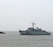 Sekmadienį į Klaipėdos uostą atplaukė Lietuvos karininko vadovaujamas NATO nuolatinės parengties prie&scaron;mininių laivų 1-os grupės junginys