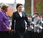 Lenkijos premjerės Ewos Kopacz skandalingas vizitas Berlyne