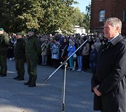  Marijampolėje Lietuvai  prisiekė 200 nuolatinės privalomosios pradinės tarnybos karių logistų