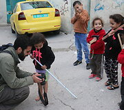 Projekto su Palestinos paaugliais dalyviai Betliejuje