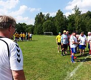 Užventyje (Kelmės r.) jau septintą kartą vyko tarptautinis senjorų futbolo turnyras &bdquo;Užvenčio Taurė 2016&ldquo;