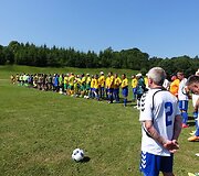 Užventyje (Kelmės r.) jau septintą kartą vyko tarptautinis senjorų futbolo turnyras &bdquo;Užvenčio Taurė 2016&ldquo;