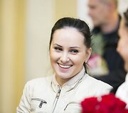 Ugniagesius Vilniaus oro uoste pasitiko žmonos ir vaikai
