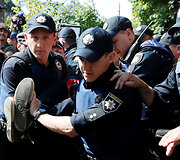 Kijeve įvyko gėjų paradas