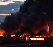 Gaisras Maskvos priemiestyje