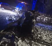 BMW avarija prie Kretingos