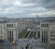 Briuselio muziejus &ndash; vaizdas i&scaron; vir&scaron;utinio auk&scaron;to