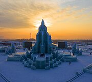 Sniego ir ledo skulptūrų festivalis Kinijoje