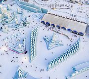 Sniego ir ledo skulptūrų festivalis Kinijoje