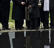 Memorialo atidarymo ceremonijos akimirka