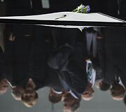 Memorialo atidarymo ceremonijos akimirka